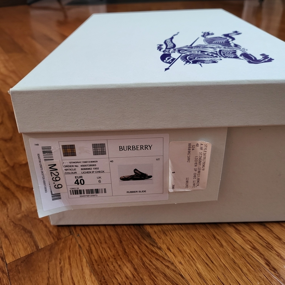 Burberry Plaid Slide Sandals - Picture 10 of 12